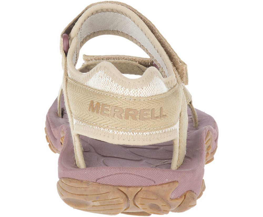 Merrell Sandals Khaki - Kahuna Web - Womens 41JNBSVRU